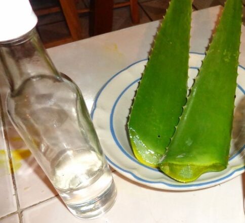 Zubereitung eines Alkoholaufgusses aus Aloe-Blättern zur Behandlung von Prostatitis und Prostataadenom